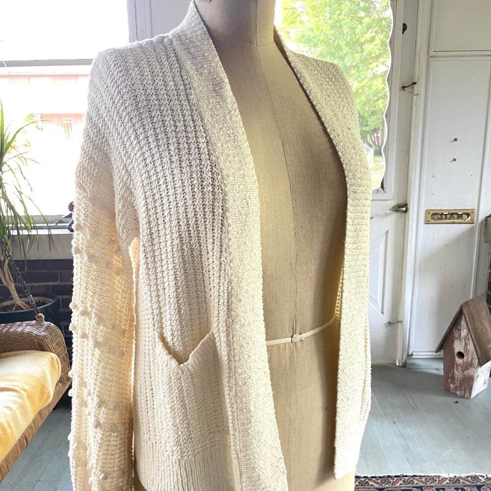 Madewell cotton knit cardigan size x small but fits like a small